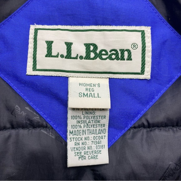 L.L. Bean Womens Small Reg Blue Ski Coat - Picture 5 of 5